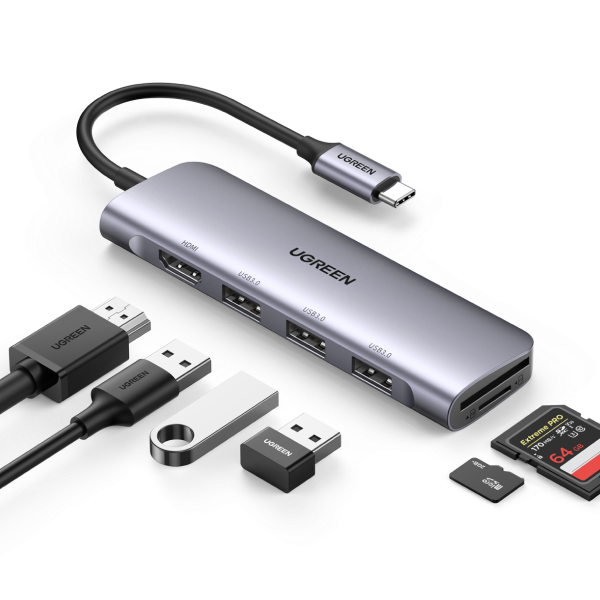 USB-C Hub ( 6 in 1 ) | PD | Unet