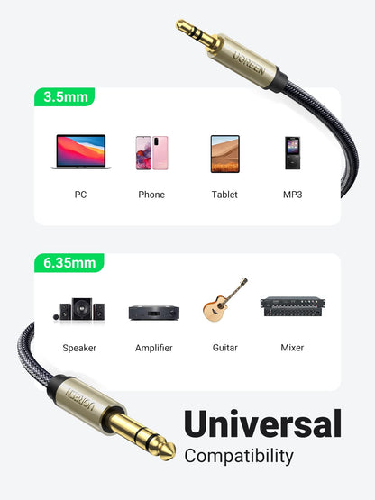 Ugreen 3.5mm TRS to 6.35mm TS Audio Cable