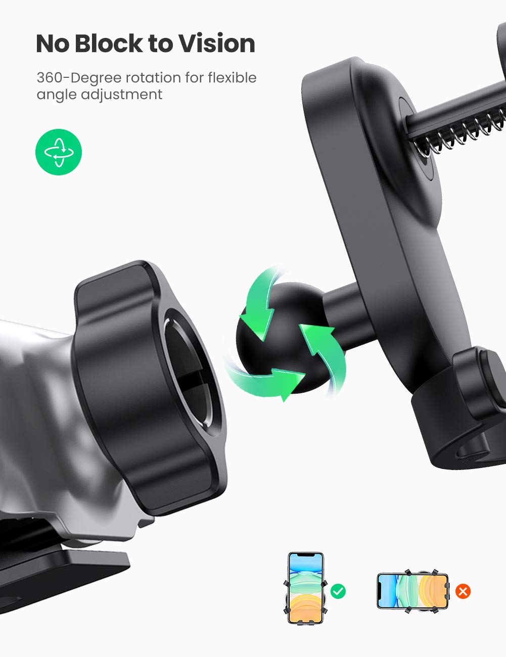 Ugreen Gravity Air Vent Car Phone Holder – UGREEN-MX